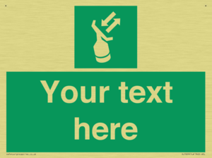 Custom sign safe condition Search and rescue transponder